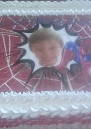 Una foto de Torta hombre araña