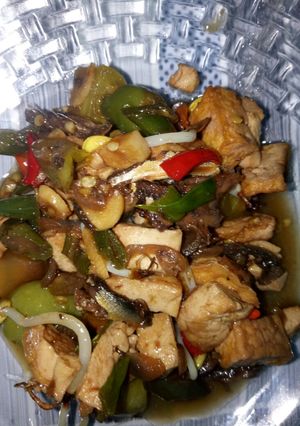 Foto resep Klotok ikan asin campur tahu mantaaap