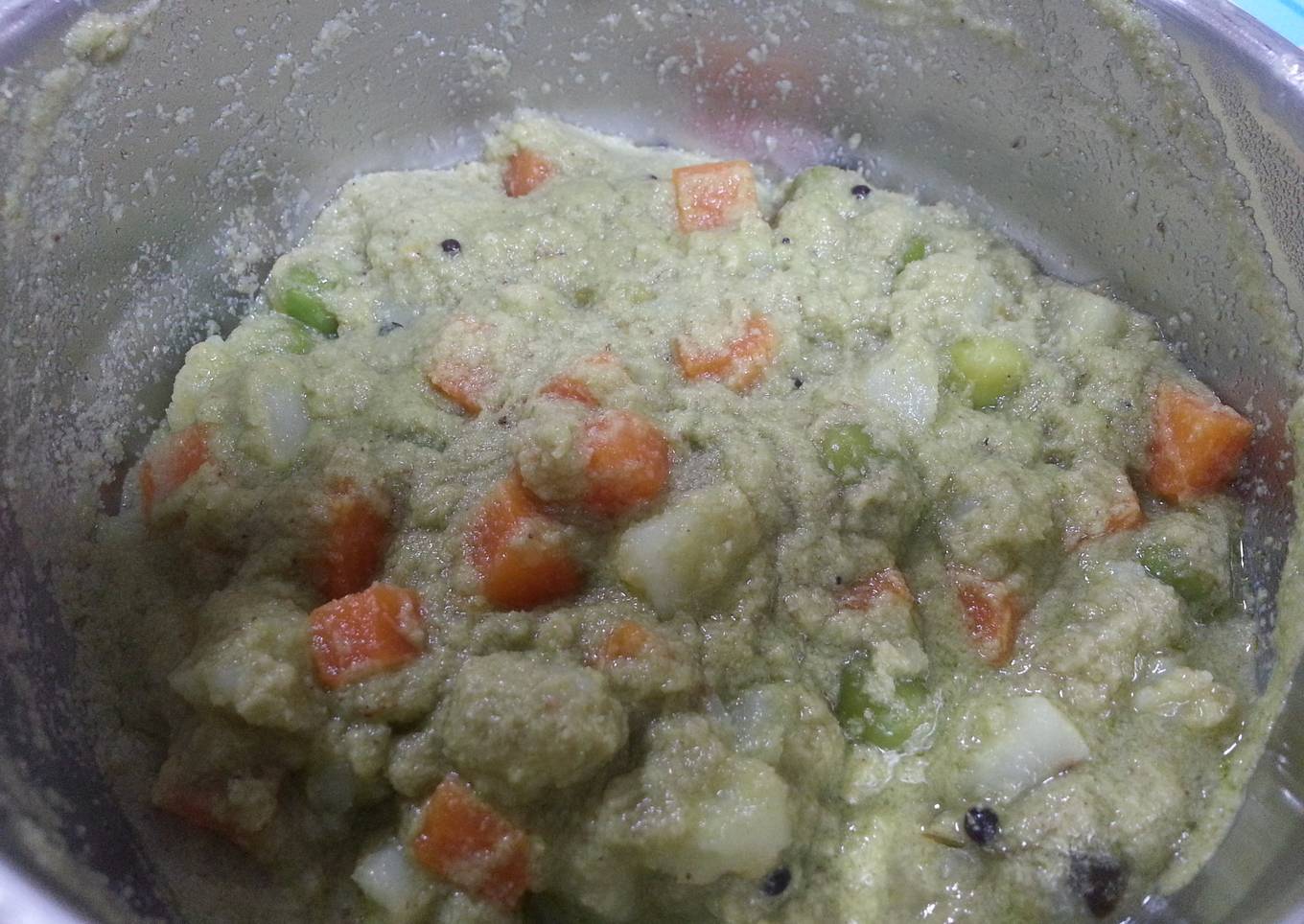 Green vegetable korma