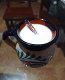 Atole de cacahuate y naranja