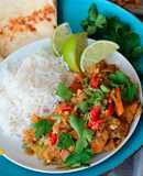 Wok de Tempeh con Salsa de Cacahuete