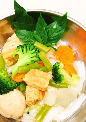 Hình của món Phở chay.