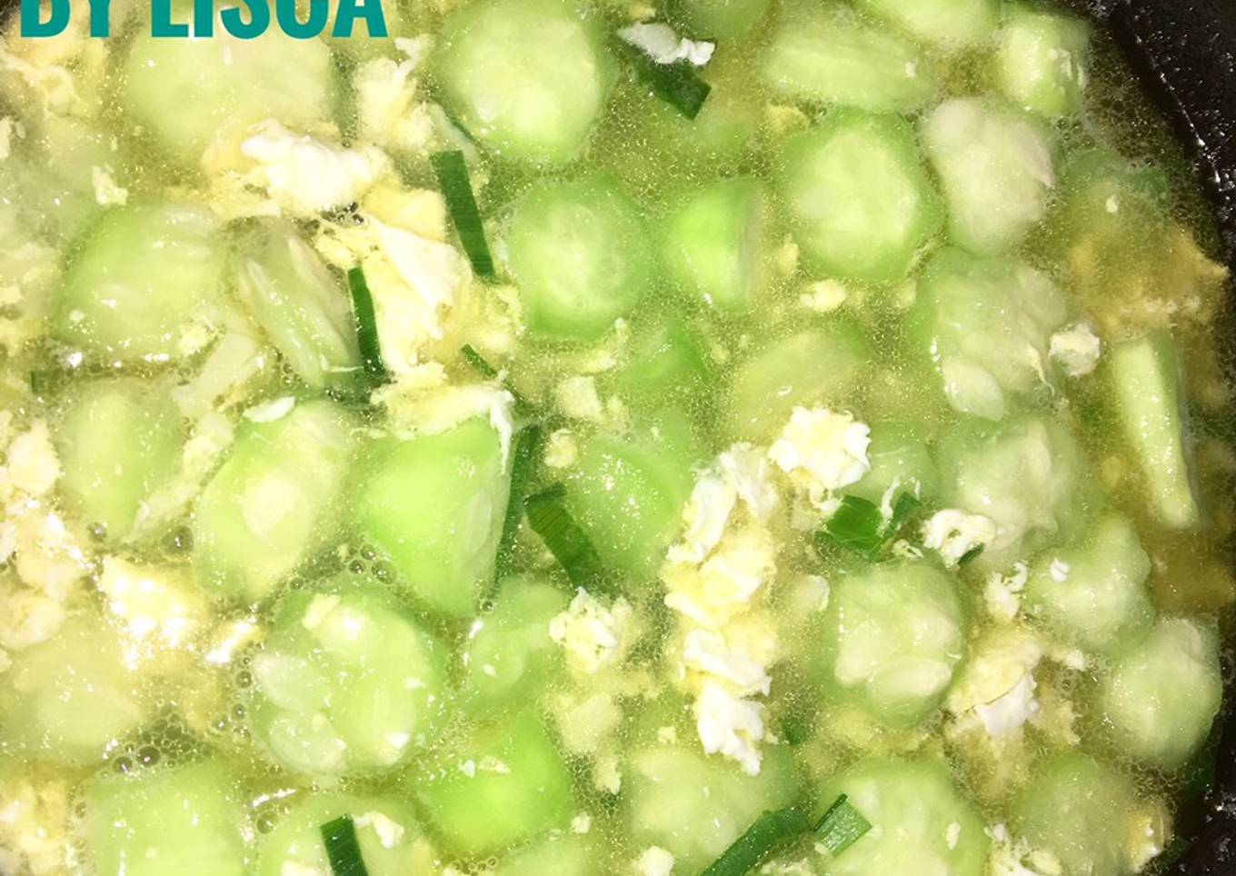 Oseng oyong/gambas & telur praktis