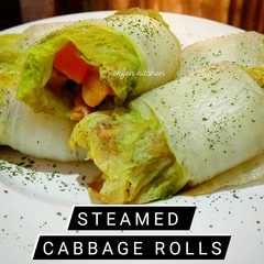 A picture of Steamed Cabbage Rolls (so simple, Yummy and Healthy).