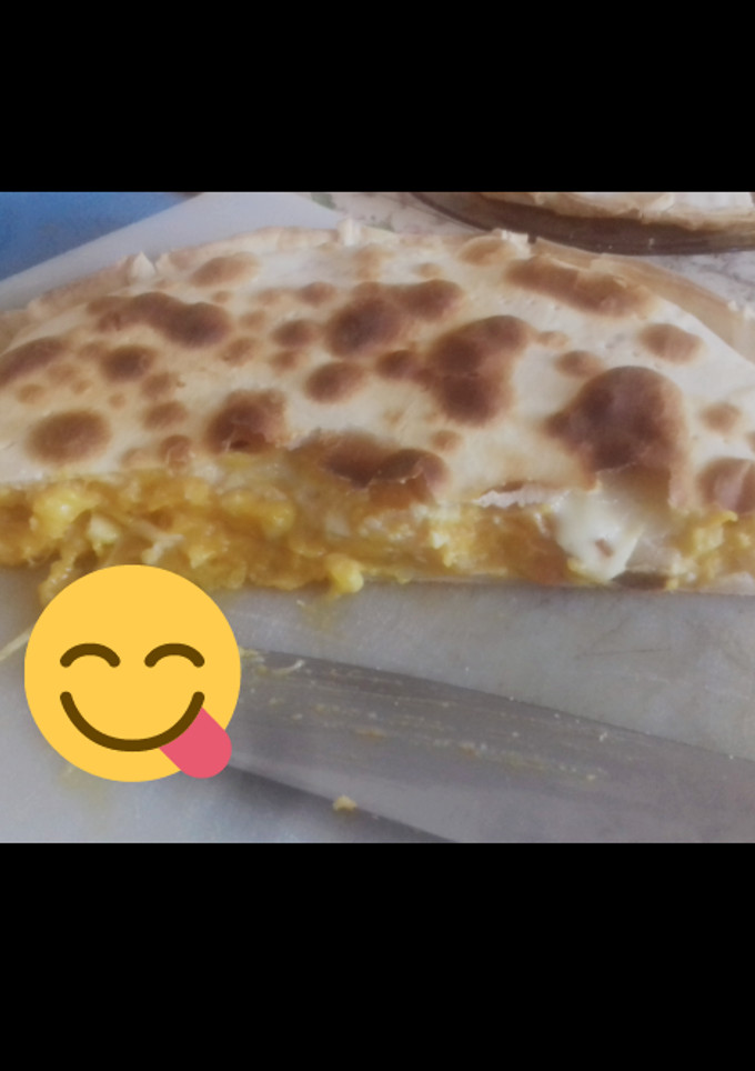 Una foto de Tarta de calabaza, anquito y choclo