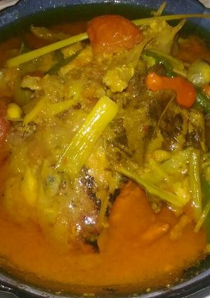 Foto resep Kepala kakap kuah kuning