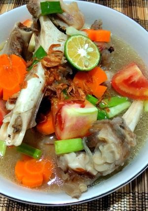 Foto resep Sop tulang sumsum kambing