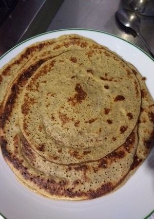 Una foto de Pankes de avena y quinoa