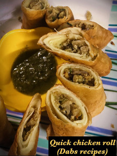 A picture of Quick chicken rolls.