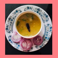 A picture of Raw mango rasam.