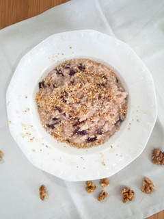 Foto di Risotto al radicchio e noci
