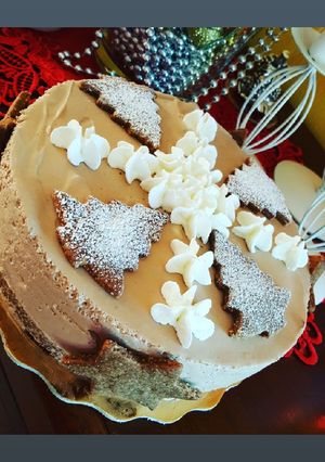 Foto di Cheesecake al cioccolato gianduia con base di biscotti speziati