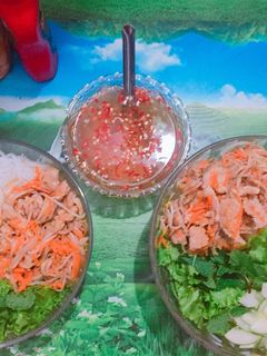 Hình của món Bún thịt xào.