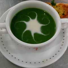 รูปของ Cream of Spinach Soup/Puree of Spinach Soup