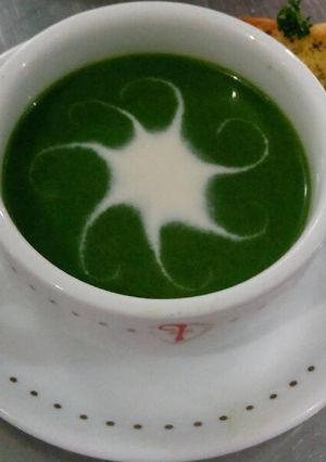 Foto resep Cream of Spinach Soup/Puree of Spinach Soup