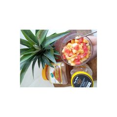 A picture of Seasonal fruit salad.