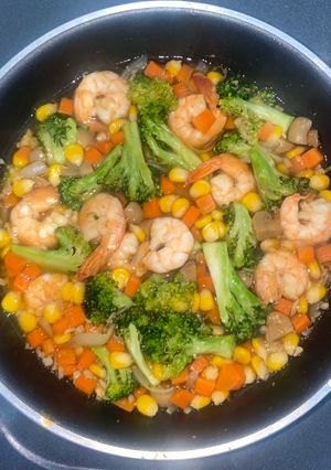 Foto resep Cah Brokoli Jagung Udang