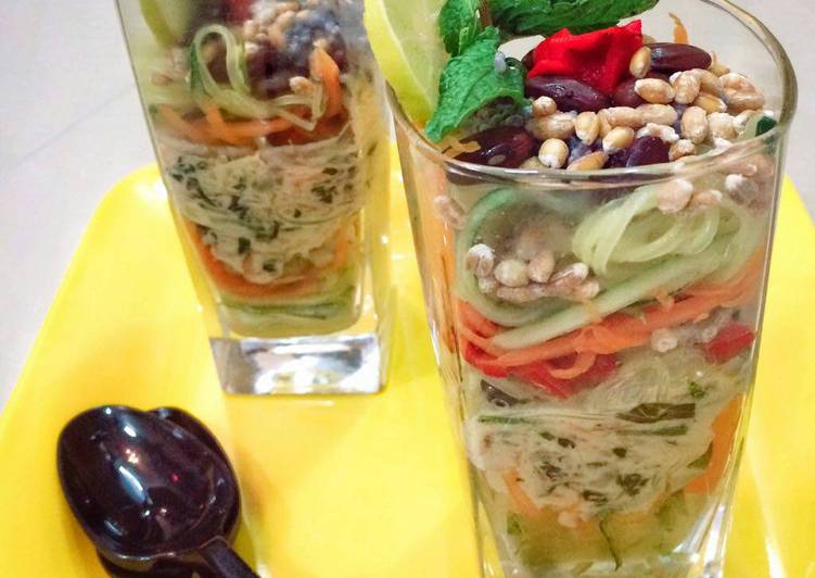 Easiest Way to Prepare Homemade Vegetables Falooda Salad