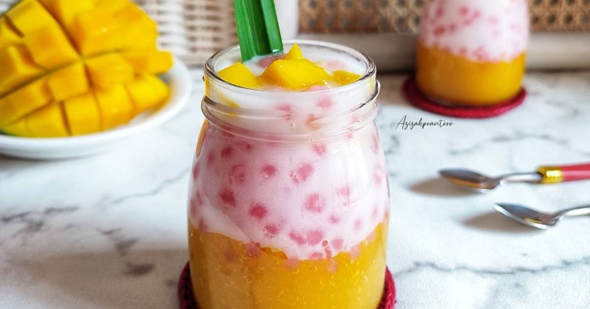 Resep Mango Sago Mangga Sagu Mutiara Oleh Azizahprantoro Cookpad