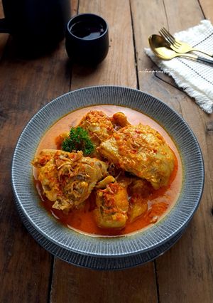 Foto resep Ayam Tahu Kuah Pedas