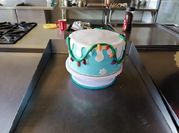 Una foto de pastel fondant