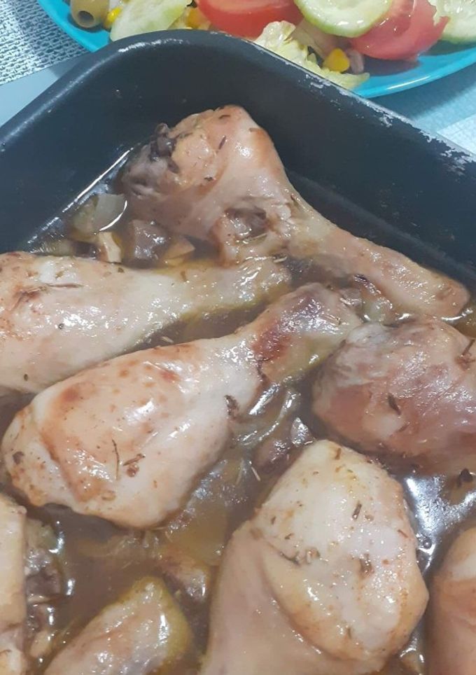 Una foto de Pollo adobado al horno🍗