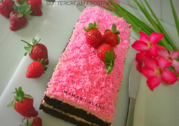 Eggless milo cake whit milo butter cream frosting
