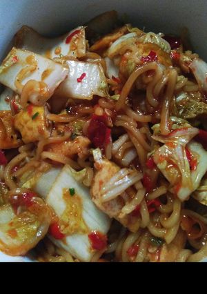 Foto resep Balado mie sahur sawi