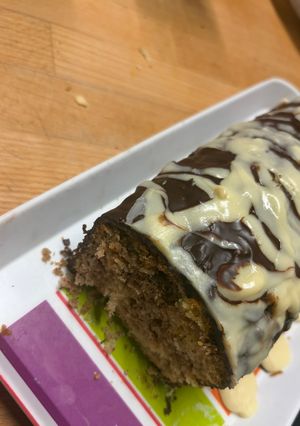 Une photo de Gâteau marbré + glaçage