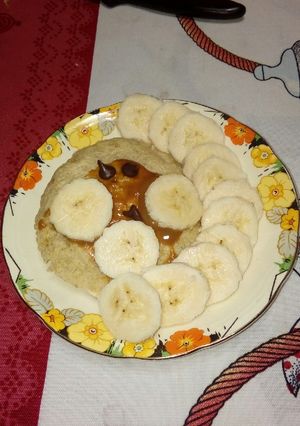 Una foto de Pancake de avena y banana