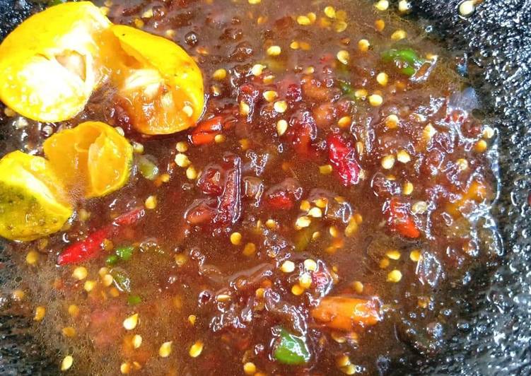 Resep Sambal acan jeruk limo, Enak