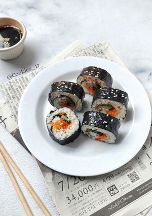 Foto resep Gimbap / Kimbab Sayur Sederhana