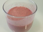 Una foto de batido de fresas