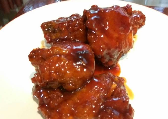 Barbeque Honey Chicken Glaze (Ayam saus barbecue madu)