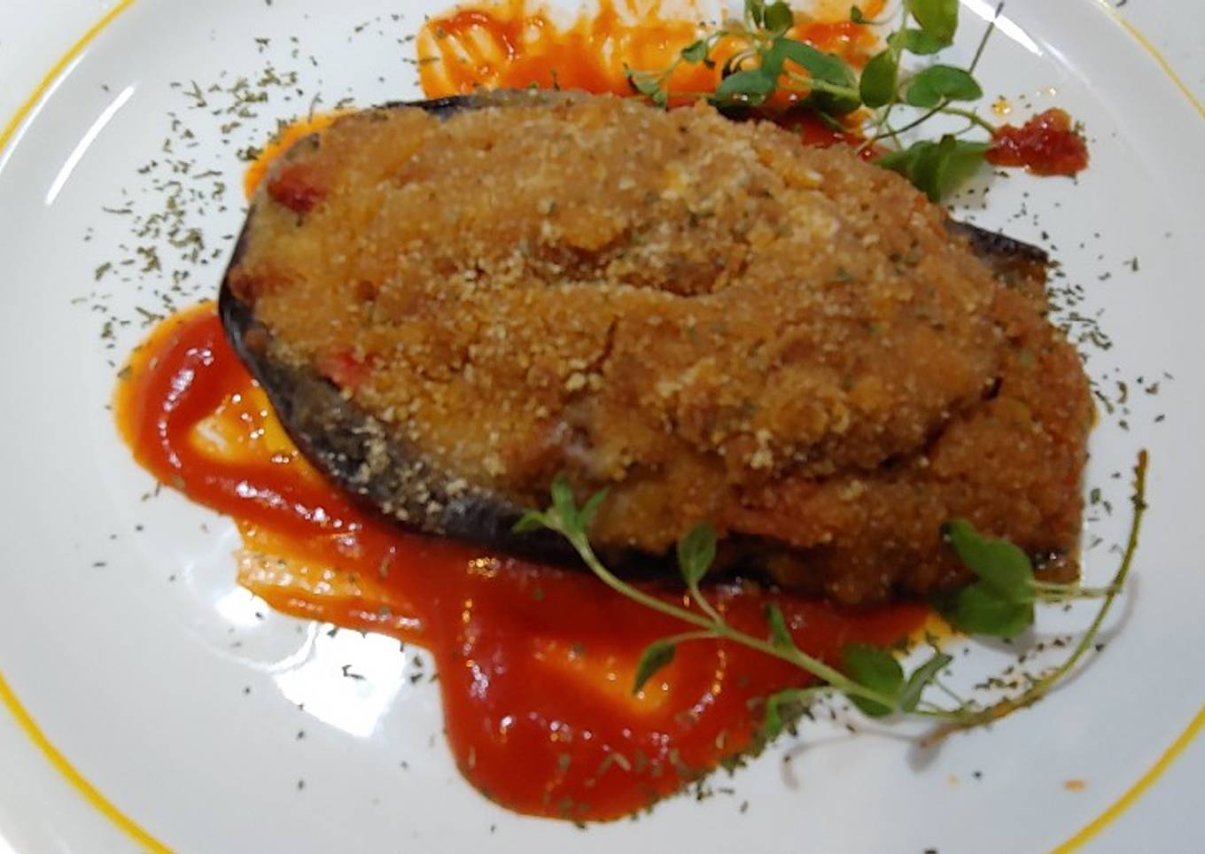 Berenjenas rellenas Carne y Verduras