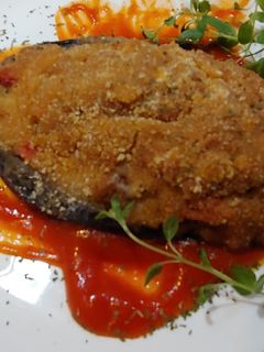 Una foto de Berenjenas rellenas Carne y Verduras