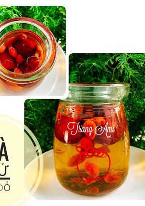 Hình của món Ăn dặm - Trà kỷ tử táo đỏ.