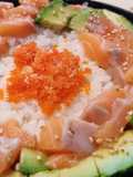 Salmon Sashimi Cake