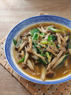 Foto resep Shimeji Tumis Daun Bawang