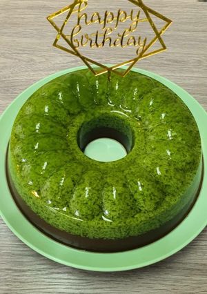 Foto resep Puding lumut pandan + coklat