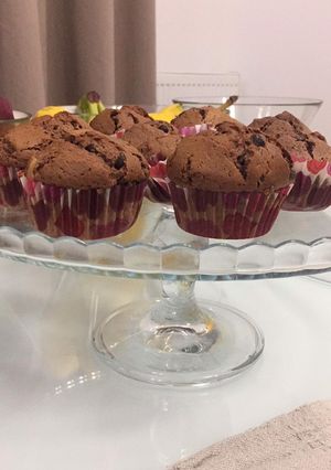 Φωτογραφία της συνταγής Muffins σοκολάτας με κομμάτια σοκολάτας
