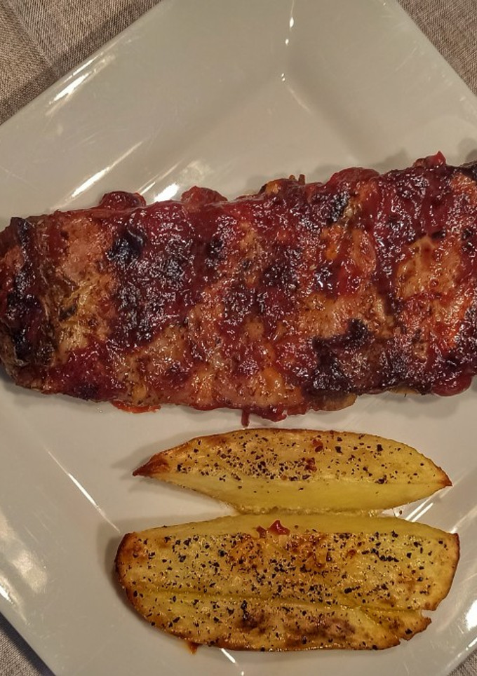 Una foto de Costilla carnosa caramelizada al horno 🐷