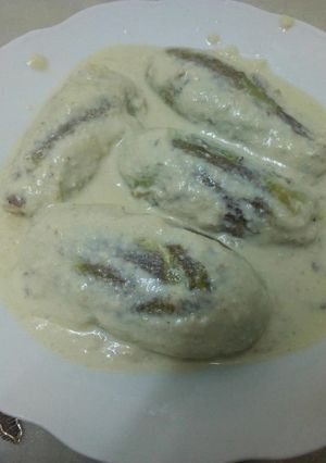 صورة لوصفة شيخ المحشي بلبن