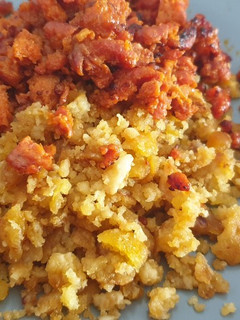 Una foto de Migas con pizcos de chorizo