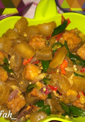 Foto resep Oreg tempe + kikil cabe ijo