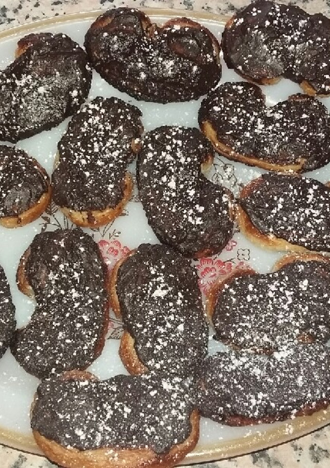 Una foto de Palmeritas de chocolate para San Valentín