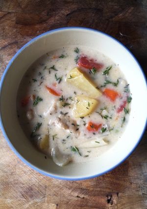 รูปของ Chicken thyme white sause