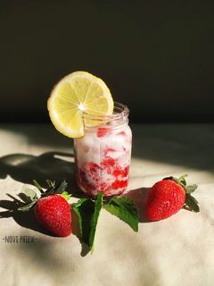 Foto resep Korean fresh strawberry milk