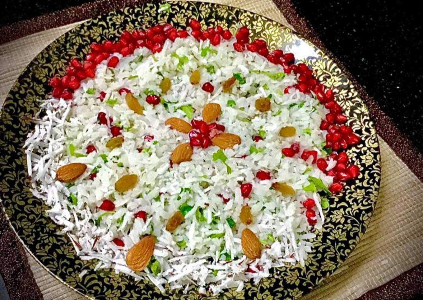Coconut khaman poha