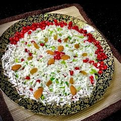 A picture of Coconut khaman poha.